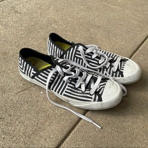 Kate Spade Saturday x PT Flyers striped sneakers